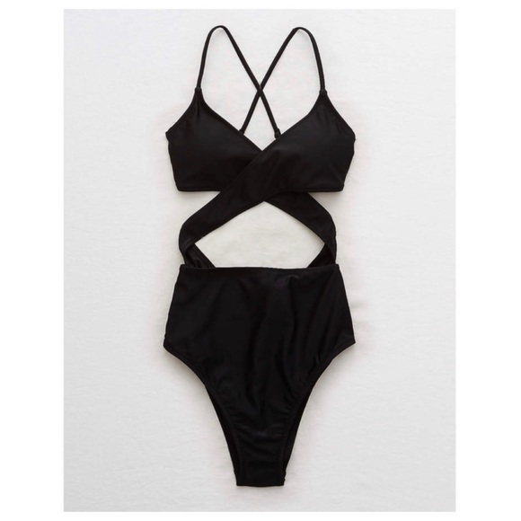 aerie Wraparound One Piece Swimsuit - Picture 2 of 4